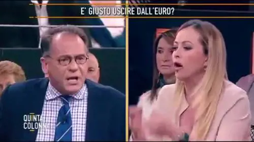 Scontro tra Cecchi Paone e Meloni