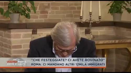 Vittorio Sgarbi si addormenta in diretta tv