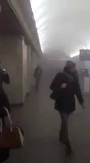 San Pietroburgo, scena dell'esplosione in metro