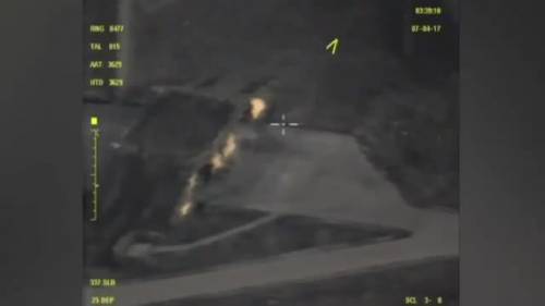 Siria, gli effetti del bombardamento visti dal drone russo