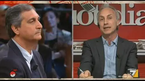 "DiMartedì", scintille tra Travaglio e Lavia