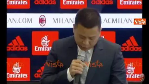 ''Forza Milan'' Li conclude cosi' il suo intervento in conferenza stampa