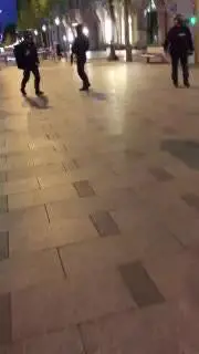 La polizia evacua gli Champs Elysees
