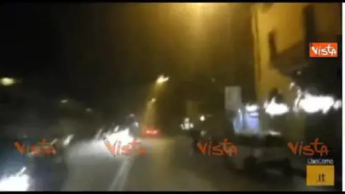 Bomba d'acqua in Brianza, la grandine impedisce la visibilità