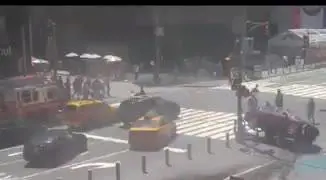 Times Square, il video dell'incidente