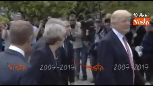 Lo spettacolo delle Frecce Tricolore al G7