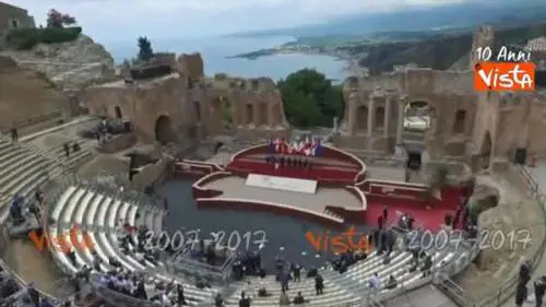 G7, la cerimonia di inaugurazione vista dal drone