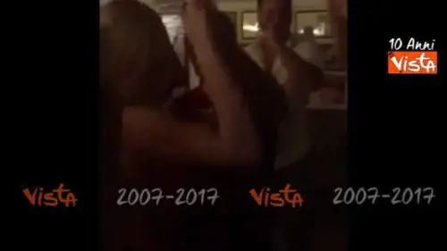 Ilary e il ballo scatenato alla festa di Totti