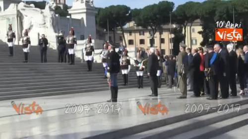 2 giugno, l'omaggio di Mattarella all'Altare della Patria