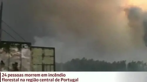 Incendio in Portogallo: le fiamme sorprendono gli automobilisti