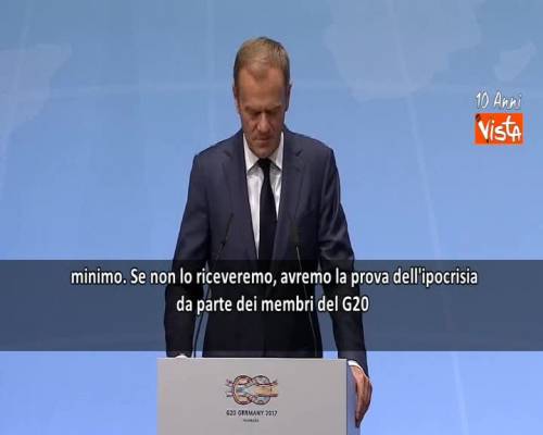Tusk: "Ipocrisia al G20, da Ue proposte sanzioni Onu a trafficanti ma no sostegno"