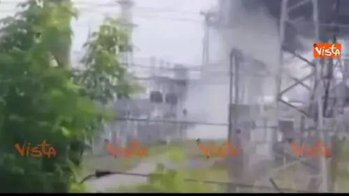 Picco di tensione genera esplosione in centrale elettrica