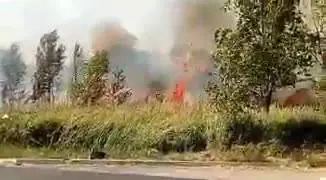 Termoli, incendio intorno allo stabilimento Fiat