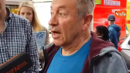 Accoltellamento ad Amburgo, un testimone racconta l'accaduto