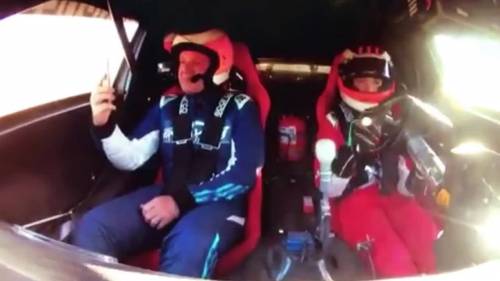 Barrichello fa da co-pilota al figlio, si commuove e piange
