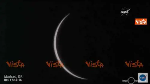L'eclissi del secolo ripresa dalla Nasa
