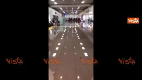 Maltempo a Bergamo, si allaga l'aeroporto di Orio al Serio