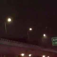 Messico, i lampioni tremano durante il sisma