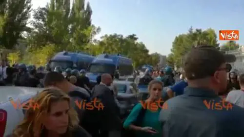Roma, tensioni tra CasaPound e antagonisti