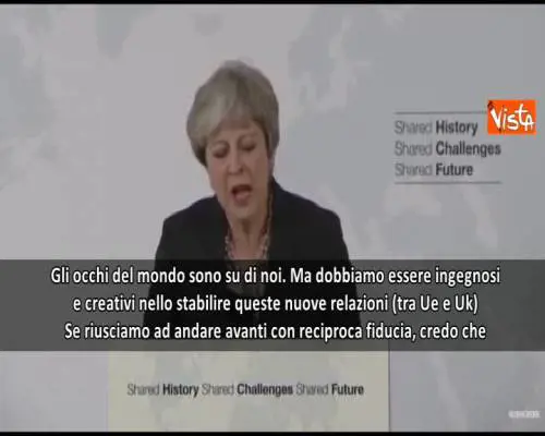 May: "Serve accordo creativo con Ue"