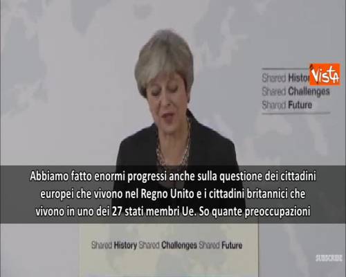 May a italiani ed europei: "Voglio che restiate" 