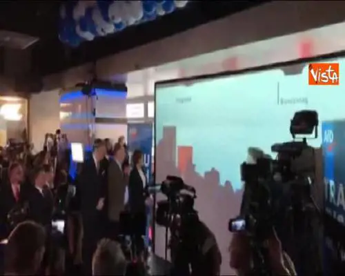 Germania, l'esultanza al quartier generale dell'Afd