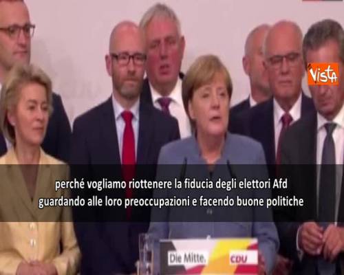 Germania, Merkel: "Riconquistare voti Afd"