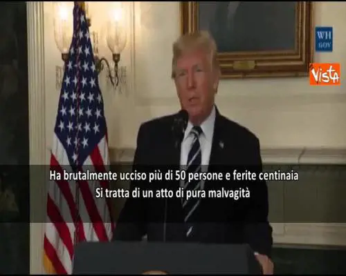 Trump: "A Las Vegas atto di pura malvagità" 
