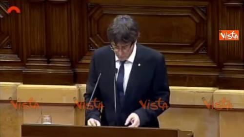 Puigdemont: "Ecco il risultato del referendum"