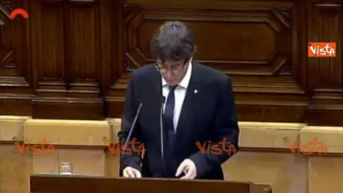 Puigdemont: "Ecco il risultato del referendum"