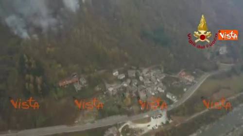 Incendi in Val Susa, le immagini aeree con telecamera termica