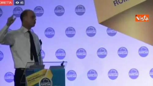 Il discorso di Alfano alla conferenza programmatica di AP siamo pronti a correre da soli