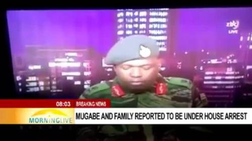 Zimbabwe, l'annuncio dei militari in tv