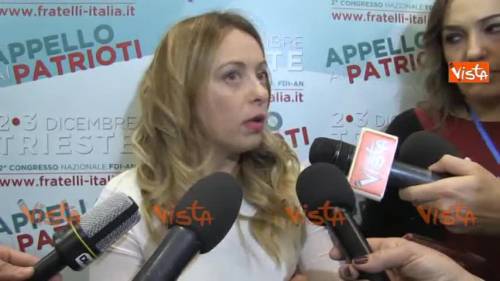 Meloni apre il congresso Fdi