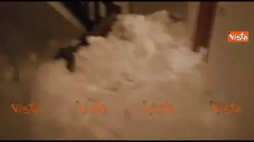 Slavina sul condominio: paura a Sestriere