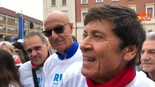 Gianni Morandi alla Run for Mem a Bologna sport e musica linguaggi che uniscono
