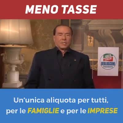 Berlusconi: "Con la flat tax faremo ripartire l'economia"