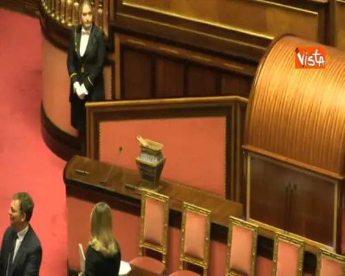 Renzi e Salvini, i due avversari politici al primo voto al Senato 