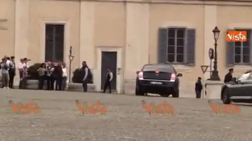 Casellati lascia il Quirinale dopo aver ricevuto l'incarico da Mattarella