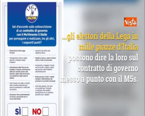 Contratto M5s-Lega alla prova gazebo: l'infografica