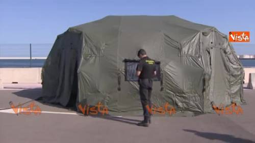 Al porto di Valencia allestita la zona per riconoscimenti e soccorsi