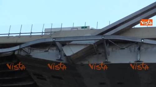 Ecco la porzione di Ponte Morandi che rischia di crollare