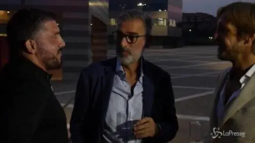 Gattuso a Casa Milan ride e scherza con i grandi ex Tassotti e Ambrosini