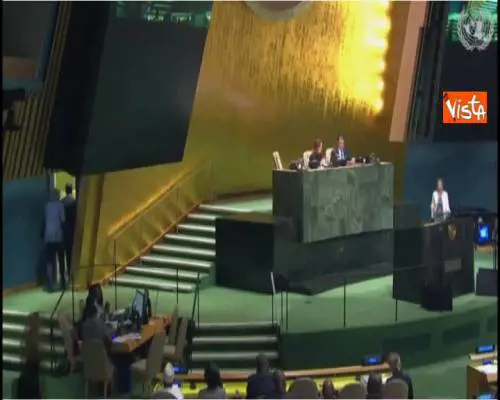 Onu, 'Giuseppe Conti' la presidente dell'Assemblea sbaglia pronuncia nome presidente del Consiglio