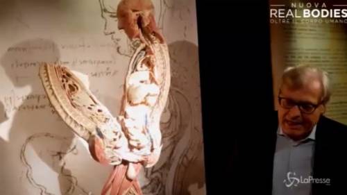 Real Bodies, Sgarbi difende l'orgasmo di Da Vinci