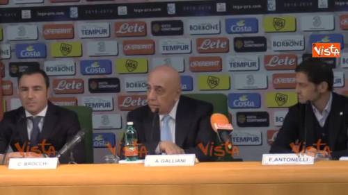 Il Monza presenta il nuovo mister, Galliani: "Brocchi non è il cocco di Berlusconi"