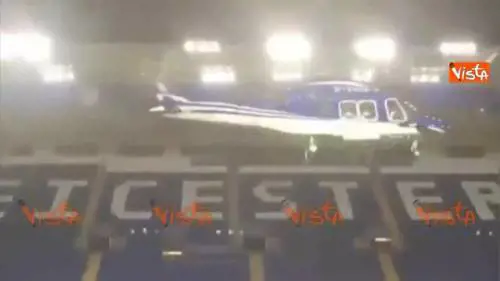 L'elicottero poco prima dello schianto