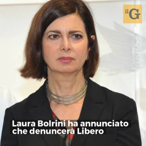 Laura Boldrini denuncia "Libero"