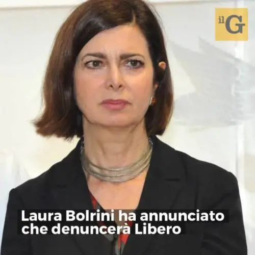 Laura Boldrini denuncia "Libero"