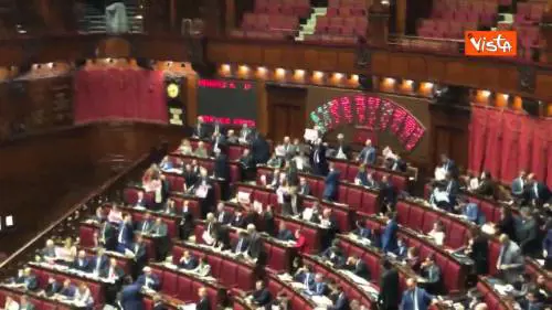 "Stop al condono di Di Maio", il Pd protesta in aula